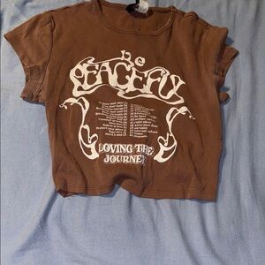 Brown Graphic Tee - Loving the Journey